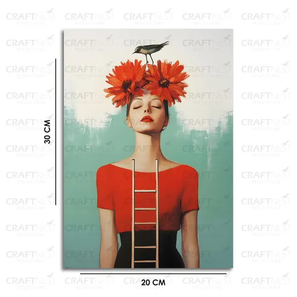 Craftnest_Reflections_Aesthetic_Look_Wall_Decor_Frame_Engineered_Wood_Canvas_Print_Easy_To_Clean_Frame_Ready_To_Hang_Painting_For_Home_Living_Room_Gaming_Room_Without_Front_Mirror