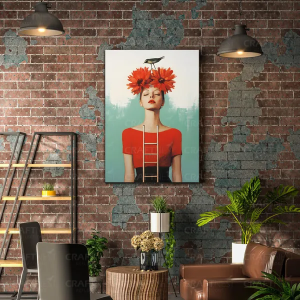 Craftnest_Reflections_Aesthetic_Look_Wall_Decor_Frame_Engineered_Wood_Canvas_Print_Easy_To_Clean_Frame_Ready_To_Hang_Painting_For_Home_Living_Room_Gaming_Room_Without_Front_Mirror