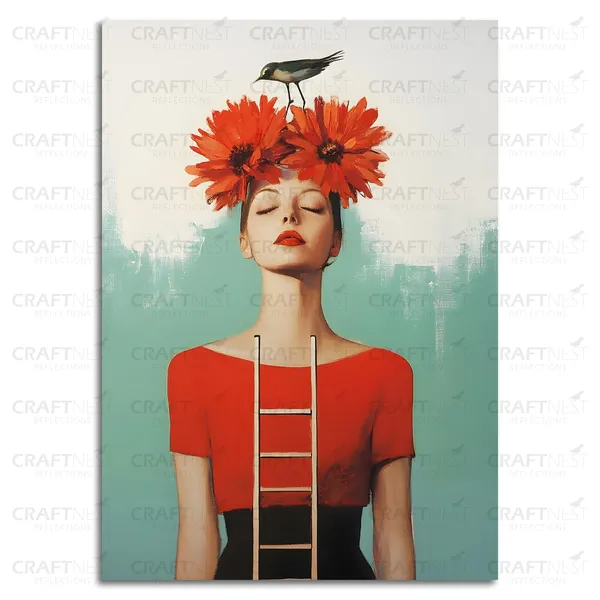 Craftnest_Reflections_Aesthetic_Look_Wall_Decor_Frame_Engineered_Wood_Canvas_Print_Easy_To_Clean_Frame_Ready_To_Hang_Painting_For_Home_Living_Room_Gaming_Room_Without_Front_Mirror