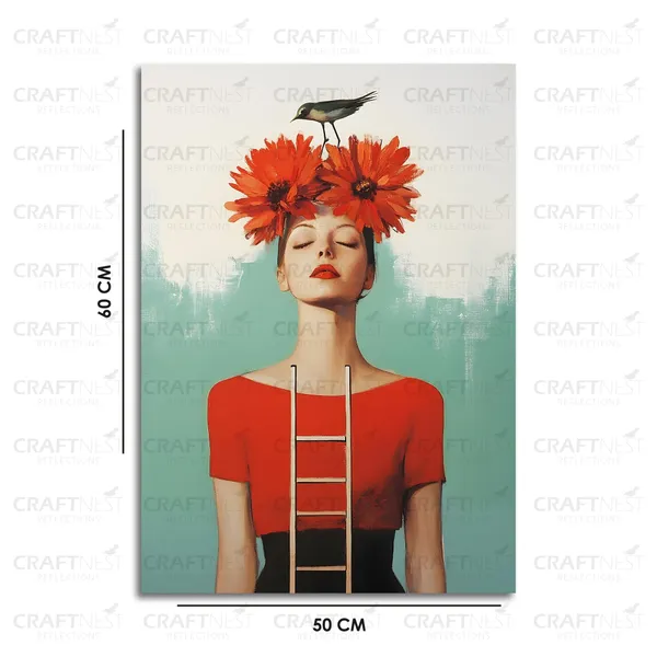 Craftnest_Reflections_Aesthetic_Look_Wall_Decor_Frame_Engineered_Wood_Canvas_Print_Easy_To_Clean_Frame_Ready_To_Hang_Painting_For_Home_Living_Room_Gaming_Room_Without_Front_Mirror