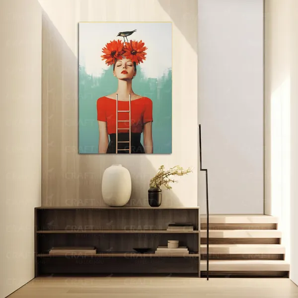 Craftnest_Reflections_Aesthetic_Look_Wall_Decor_Frame_Engineered_Wood_Canvas_Print_Easy_To_Clean_Frame_Ready_To_Hang_Painting_For_Home_Living_Room_Gaming_Room_Without_Front_Mirror