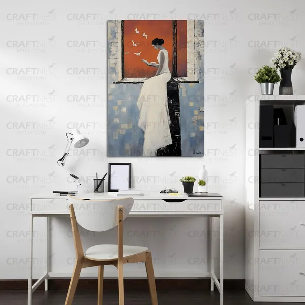 Craftnest_Reflections_Aesthetic_Look_Wall_Decor_Frame_Engineered_Wood_Canvas_Print_Easy_To_Clean_Frame_Ready_To_Hang_Painting_For_Home_Living_Room_Gaming_Room_Without_Front_Mirror