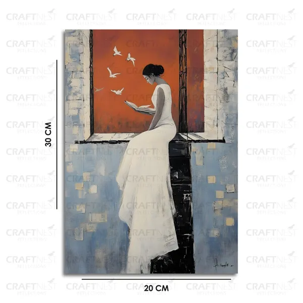 Craftnest_Reflections_Aesthetic_Look_Wall_Decor_Frame_Engineered_Wood_Canvas_Print_Easy_To_Clean_Frame_Ready_To_Hang_Painting_For_Home_Living_Room_Gaming_Room_Without_Front_Mirror