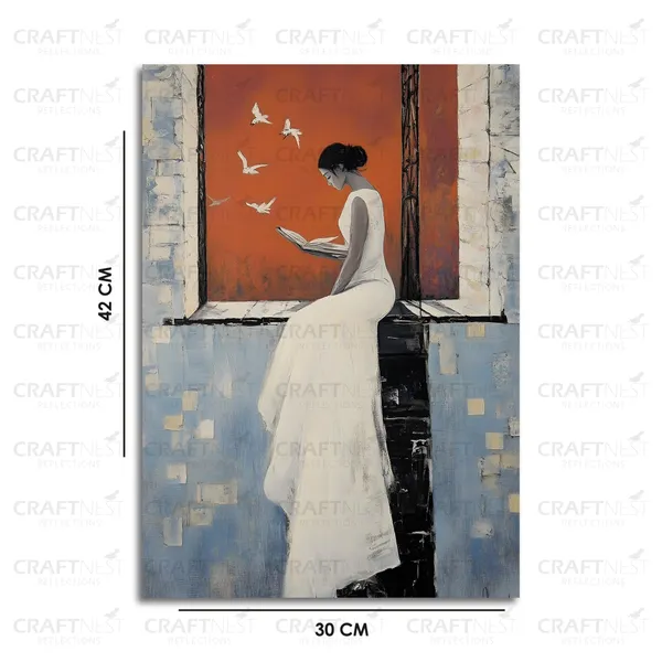 Craftnest_Reflections_Aesthetic_Look_Wall_Decor_Frame_Engineered_Wood_Canvas_Print_Easy_To_Clean_Frame_Ready_To_Hang_Painting_For_Home_Living_Room_Gaming_Room_Without_Front_Mirror