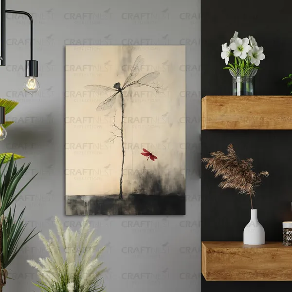 Craftnest_Reflections_Aesthetic_Look_Wall_Decor_Frame_Engineered_Wood_Canvas_Print_Easy_To_Clean_Frame_Ready_To_Hang_Painting_For_Home_Living_Room_Gaming_Room_Without_Front_Mirror