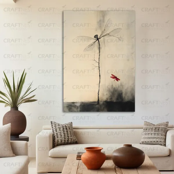 Craftnest_Reflections_Aesthetic_Look_Wall_Decor_Frame_Engineered_Wood_Canvas_Print_Easy_To_Clean_Frame_Ready_To_Hang_Painting_For_Home_Living_Room_Gaming_Room_Without_Front_Mirror