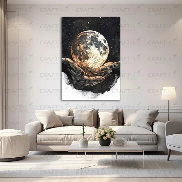 Craftnest_Reflections_Aesthetic_Look_Wall_Decor_Frame_Engineered_Wood_Canvas_Print_Easy_To_Clean_Frame_Ready_To_Hang_Painting_For_Home_Living_Room_Gaming_Room_Without_Front_Mirror