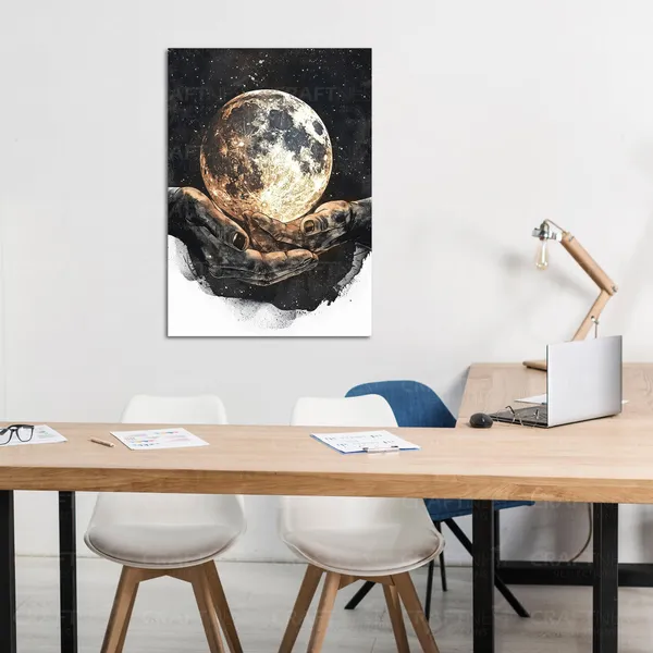 Craftnest_Reflections_Aesthetic_Look_Wall_Decor_Frame_Engineered_Wood_Canvas_Print_Easy_To_Clean_Frame_Ready_To_Hang_Painting_For_Home_Living_Room_Gaming_Room_Without_Front_Mirror