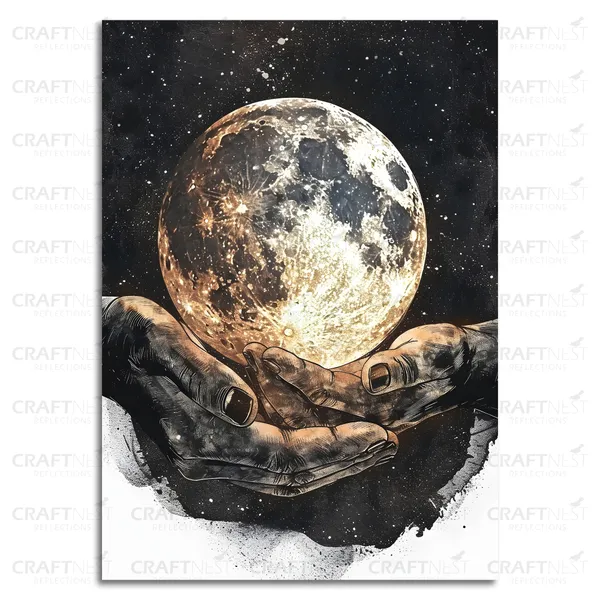 Craftnest_Reflections_Aesthetic_Look_Wall_Decor_Frame_Engineered_Wood_Canvas_Print_Easy_To_Clean_Frame_Ready_To_Hang_Painting_For_Home_Living_Room_Gaming_Room_Without_Front_Mirror