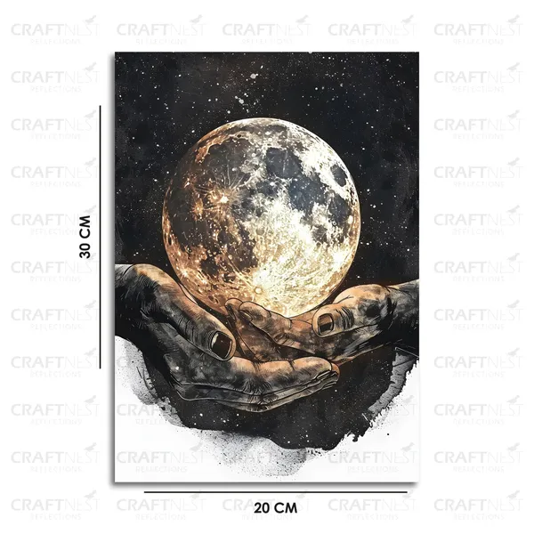 Craftnest_Reflections_Aesthetic_Look_Wall_Decor_Frame_Engineered_Wood_Canvas_Print_Easy_To_Clean_Frame_Ready_To_Hang_Painting_For_Home_Living_Room_Gaming_Room_Without_Front_Mirror