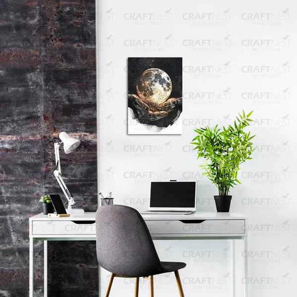 Craftnest_Reflections_Aesthetic_Look_Wall_Decor_Frame_Engineered_Wood_Canvas_Print_Easy_To_Clean_Frame_Ready_To_Hang_Painting_For_Home_Living_Room_Gaming_Room_Without_Front_Mirror