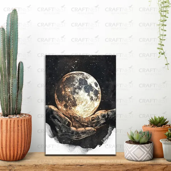 Craftnest_Reflections_Aesthetic_Look_Wall_Decor_Frame_Engineered_Wood_Canvas_Print_Easy_To_Clean_Frame_Ready_To_Hang_Painting_For_Home_Living_Room_Gaming_Room_Without_Front_Mirror