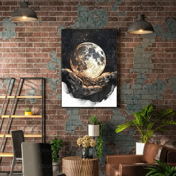 Craftnest_Reflections_Aesthetic_Look_Wall_Decor_Frame_Engineered_Wood_Canvas_Print_Easy_To_Clean_Frame_Ready_To_Hang_Painting_For_Home_Living_Room_Gaming_Room_Without_Front_Mirror