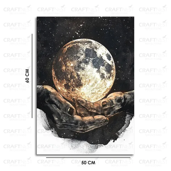 Craftnest_Reflections_Aesthetic_Look_Wall_Decor_Frame_Engineered_Wood_Canvas_Print_Easy_To_Clean_Frame_Ready_To_Hang_Painting_For_Home_Living_Room_Gaming_Room_Without_Front_Mirror