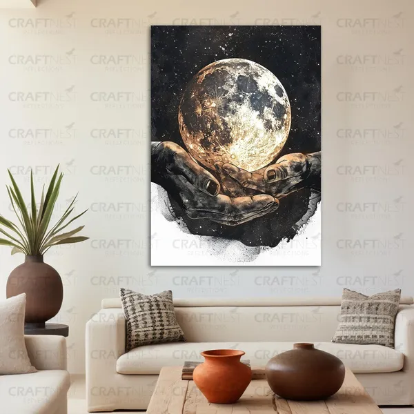 Craftnest_Reflections_Aesthetic_Look_Wall_Decor_Frame_Engineered_Wood_Canvas_Print_Easy_To_Clean_Frame_Ready_To_Hang_Painting_For_Home_Living_Room_Gaming_Room_Without_Front_Mirror