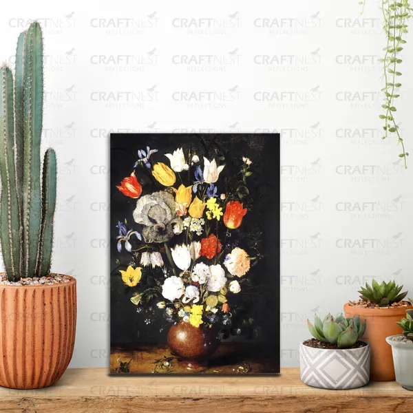 Craftnest_Reflections_Dark_Gothic_Floral_Canvas_Wall_Art_30X20_Cm_Vintage_Still_Life_With_Elegant_Flowers_|_Perfect_For_Any_Space_Aesthetic_Botanical_Artwork_With_Framed_Finish