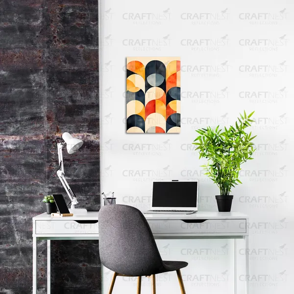 Craftnest_Reflections_Modern_Art_Wall_Hanging_Frame_-_30X20_Cm_Painting_For_Living_Room_Large_Size_With_Frames_For_Home,_Office_|_Engineered_Wood_Base_Canvas_Print_Wall_Decor_A4_Size_|_Bedroom,_Gift