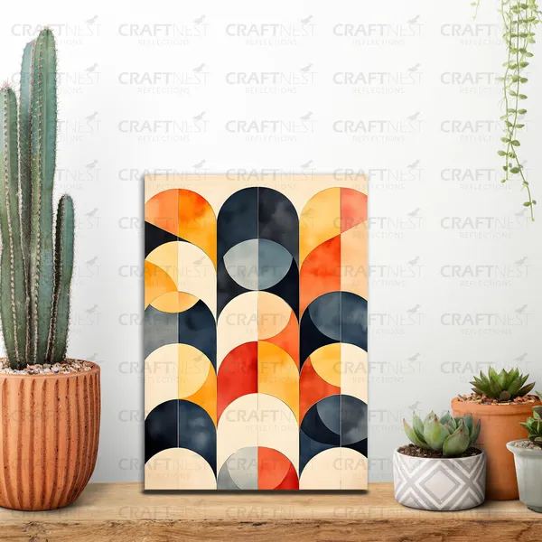 Craftnest_Reflections_Modern_Art_Wall_Hanging_Frame_-_30X20_Cm_Painting_For_Living_Room_Large_Size_With_Frames_For_Home,_Office_|_Engineered_Wood_Base_Canvas_Print_Wall_Decor_A4_Size_|_Bedroom,_Gift