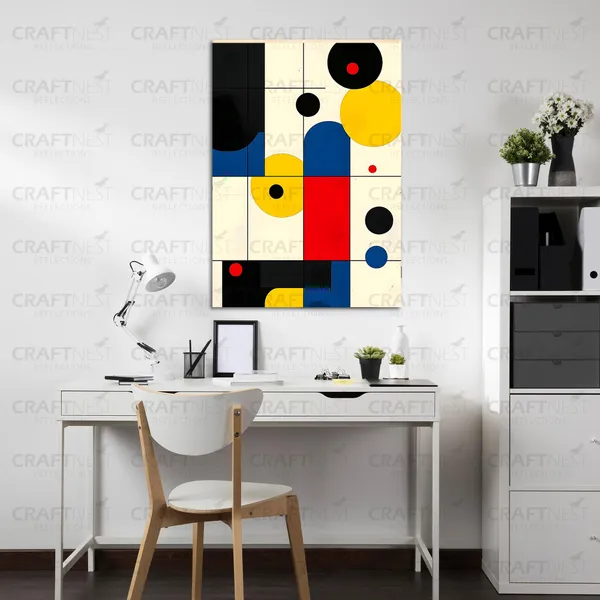 Craftnest_Reflection_Modern_Art_Wall_Hanging_Frame_Painting_For_Living_Room_Large_Size_With_Frames_For_Home_Office_Engineered_Wood_Base_Canvas_Print_Wall_Decor_Bedroom_Gift