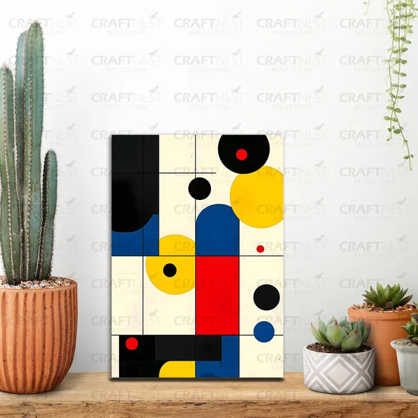 Craftnest_Reflections_Modern_Art_Wall_Hanging_Frame_-_30X20_Cm_Painting_For_Living_Room_Large_Size_With_Frames_For_Home,_Office_|_Engineered_Wood_Base_Canvas_Print_Wall_Decor_A4_Size_|_Bedroom,_Gift