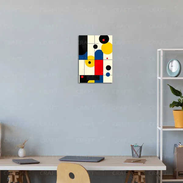 Craftnest_Reflections_Modern_Art_Wall_Hanging_Frame_-_30X20_Cm_Painting_For_Living_Room_Large_Size_With_Frames_For_Home,_Office_|_Engineered_Wood_Base_Canvas_Print_Wall_Decor_A4_Size_|_Bedroom,_Gift