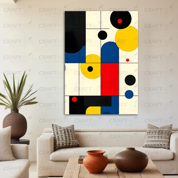 Craftnest_Reflection_Modern_Art_Wall_Hanging_Frame_Painting_For_Living_Room_Large_Size_With_Frames_For_Home_Office_Engineered_Wood_Base_Canvas_Print_Wall_Decor_Bedroom_Gift
