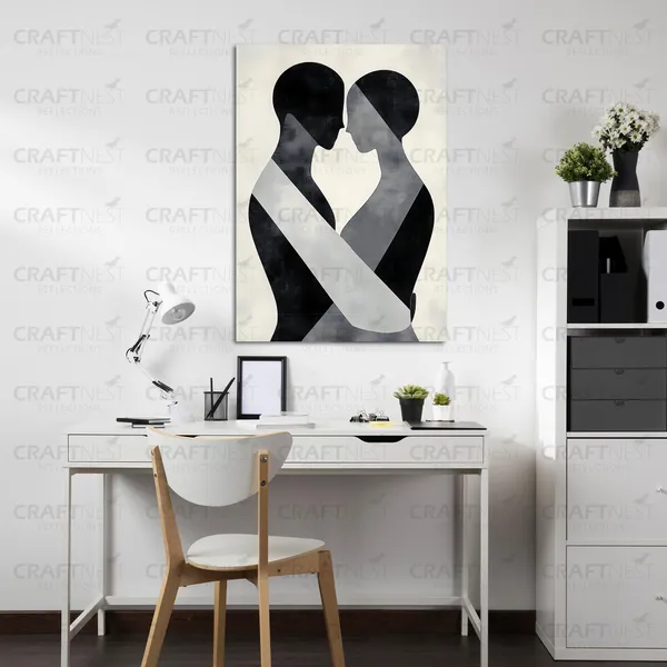 Craftnest_Reflection_Modern_Art_Wall_Hanging_Frame_Painting_For_Living_Room_Large_Size_With_Frames_For_Home_Office_Engineered_Wood_Base_Canvas_Print_Wall_Decor_Bedroom_Gift