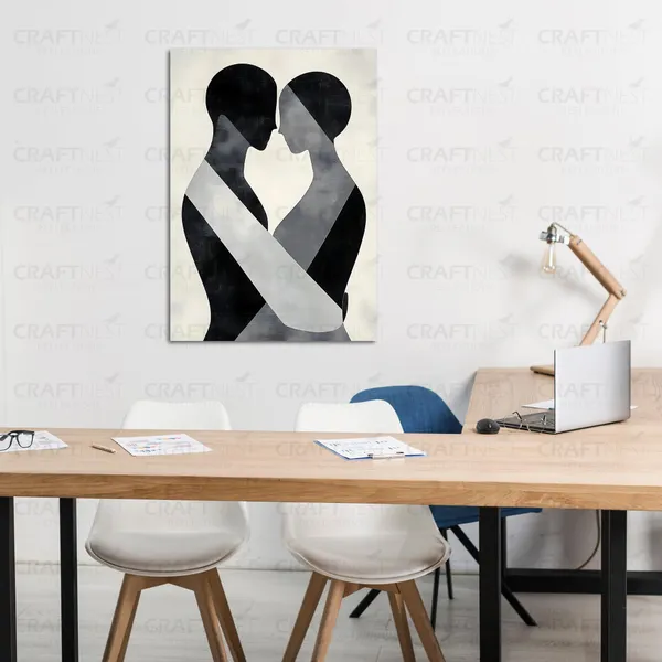 Craftnest_Reflection_Modern_Art_Wall_Hanging_Frame_Painting_For_Living_Room_Large_Size_With_Frames_For_Home_Office_Engineered_Wood_Base_Canvas_Print_Wall_Decor_Bedroom_Gift