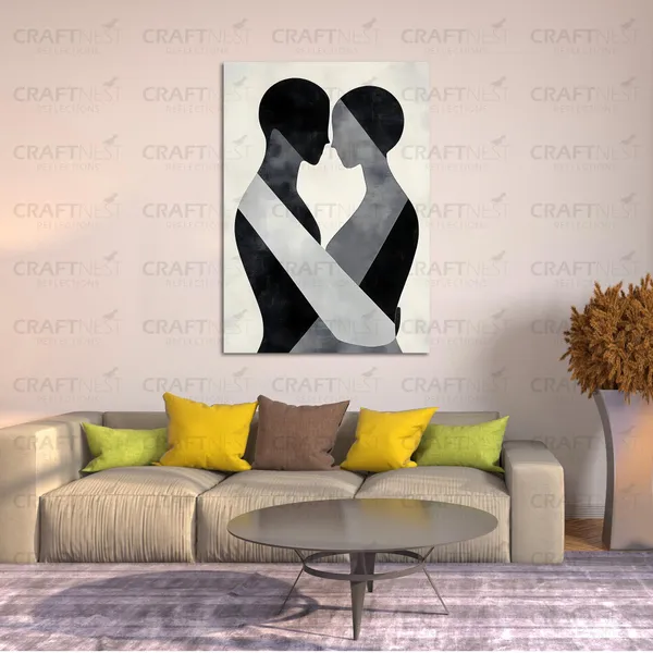 Craftnest_Reflection_Modern_Art_Wall_Hanging_Frame_Painting_For_Living_Room_Large_Size_With_Frames_For_Home_Office_Engineered_Wood_Base_Canvas_Print_Wall_Decor_Bedroom_Gift