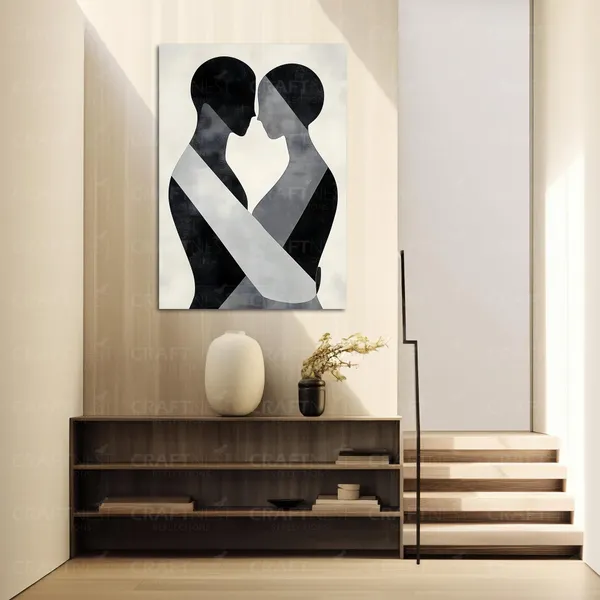 Craftnest_Reflection_Modern_Art_Wall_Hanging_Frame_Painting_For_Living_Room_Large_Size_With_Frames_For_Home_Office_Engineered_Wood_Base_Canvas_Print_Wall_Decor_Bedroom_Gift