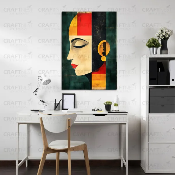 Craftnest_Reflection_Modern_Art_Wall_Hanging_Frame_Painting_For_Living_Room_Large_Size_With_Frames_For_Home_Office_Engineered_Wood_Base_Canvas_Print_Wall_Decor_Bedroom_Gift