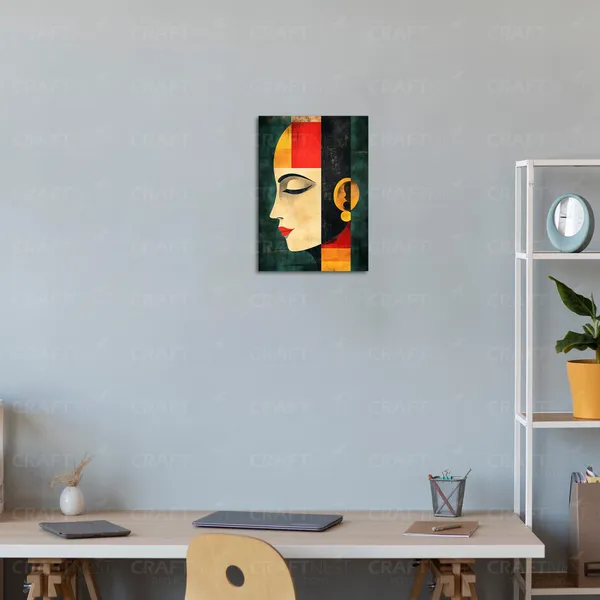 Craftnest_Reflections_Modern_Art_Wall_Hanging_Frame_-_30X20_Cm_Painting_For_Living_Room_Large_Size_With_Frames_For_Home,_Office_|_Engineered_Wood_Base_Canvas_Print_Wall_Decor_A4_Size_|_Bedroom,_Gift