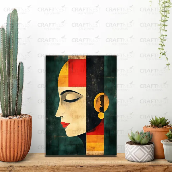 Craftnest_Reflections_Modern_Art_Wall_Hanging_Frame_-_30X20_Cm_Painting_For_Living_Room_Large_Size_With_Frames_For_Home,_Office_|_Engineered_Wood_Base_Canvas_Print_Wall_Decor_A4_Size_|_Bedroom,_Gift