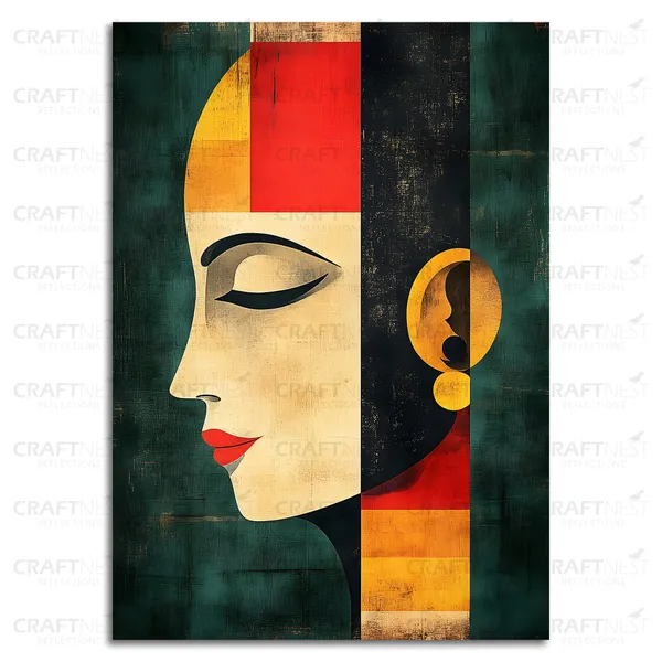 Craftnest_Reflections_Modern_Art_Wall_Hanging_Frame_-_30X20_Cm_Painting_For_Living_Room_Large_Size_With_Frames_For_Home,_Office_|_Engineered_Wood_Base_Canvas_Print_Wall_Decor_A4_Size_|_Bedroom,_Gift