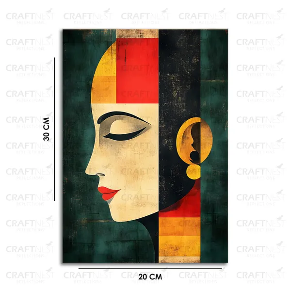 Craftnest_Reflections_Modern_Art_Wall_Hanging_Frame_-_30X20_Cm_Painting_For_Living_Room_Large_Size_With_Frames_For_Home,_Office_|_Engineered_Wood_Base_Canvas_Print_Wall_Decor_A4_Size_|_Bedroom,_Gift