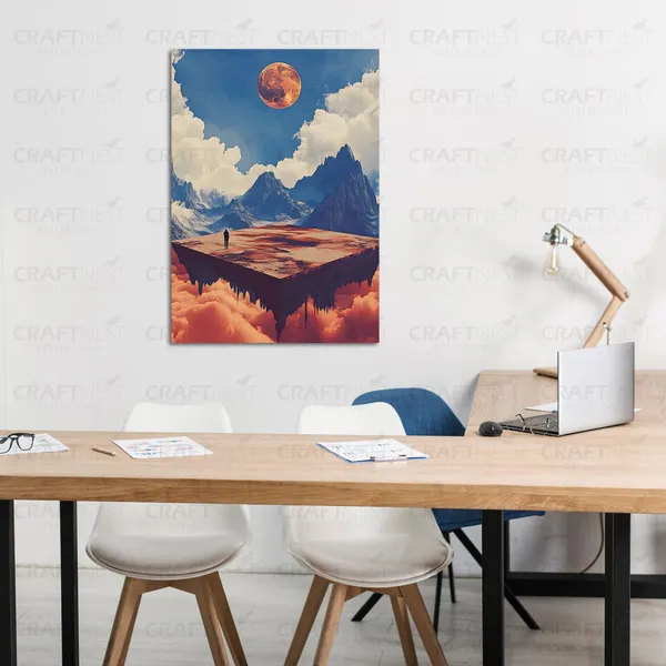 Craftnest_Reflection_Modern_Art_Wall_Hanging_Frame_Painting_For_Living_Room_Large_Size_With_Frames_For_Home_Office_Engineered_Wood_Base_Canvas_Print_Wall_Decor_Bedroom_Gift