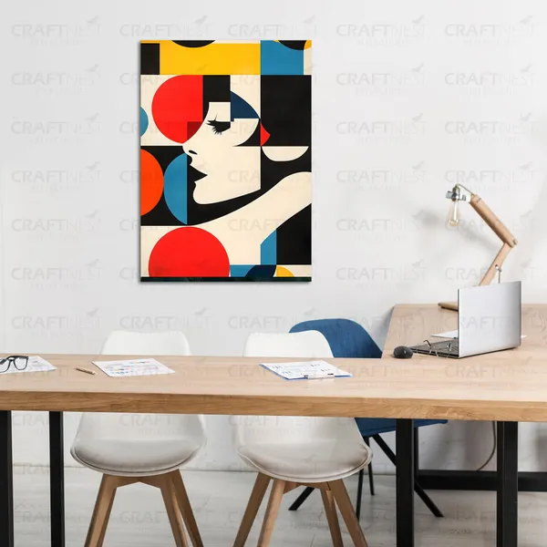 Craftnest_Reflection_Modern_Art_Wall_Hanging_Frame_Painting_For_Living_Room_Large_Size_With_Frames_For_Home_Office_Engineered_Wood_Base_Canvas_Print_Wall_Decor_Bedroom_Gift