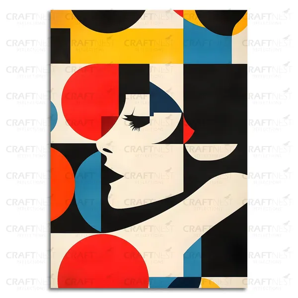 Craftnest_Reflections_Modern_Art_Wall_Hanging_Frame_-_30X20_Cm_Painting_For_Living_Room_Large_Size_With_Frames_For_Home,_Office_|_Engineered_Wood_Base_Canvas_Print_Wall_Decor_A4_Size_|_Bedroom,_Gift