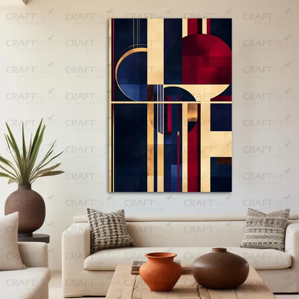 Craftnest_Reflection_Modern_Art_Wall_Hanging_Frame_Painting_For_Living_Room_Large_Size_With_Frames_For_Home_Office_Engineered_Wood_Base_Canvas_Print_Wall_Decor_Bedroom_Gift