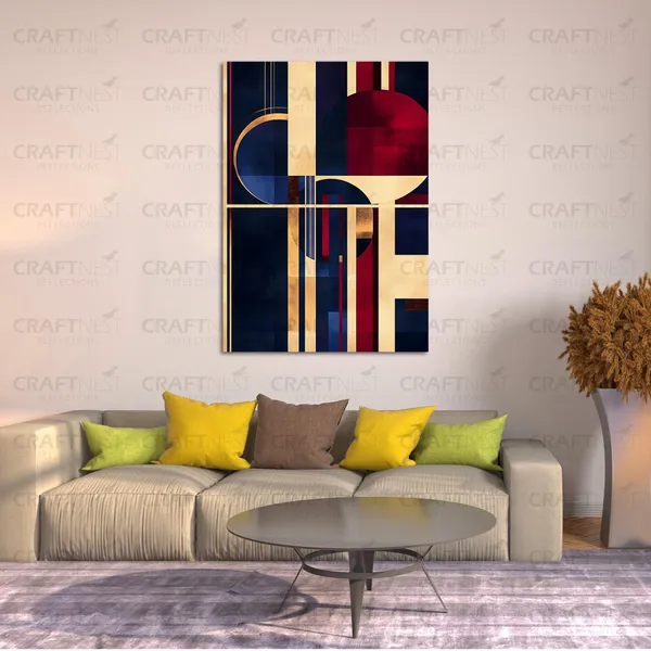 Craftnest_Reflection_Modern_Art_Wall_Hanging_Frame_Painting_For_Living_Room_Large_Size_With_Frames_For_Home_Office_Engineered_Wood_Base_Canvas_Print_Wall_Decor_Bedroom_Gift