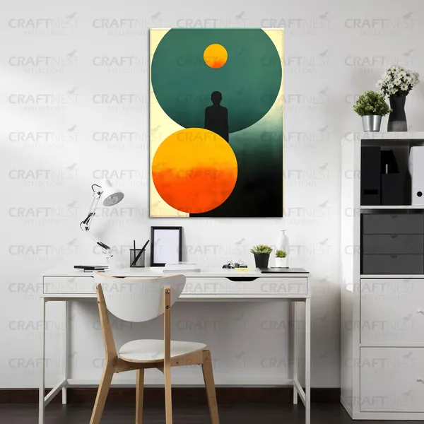 Craftnest_Reflection_Modern_Art_Wall_Hanging_Frame_Painting_For_Living_Room_Large_Size_With_Frames_For_Home_Office_Engineered_Wood_Base_Canvas_Print_Wall_Decor_Bedroom_Gift