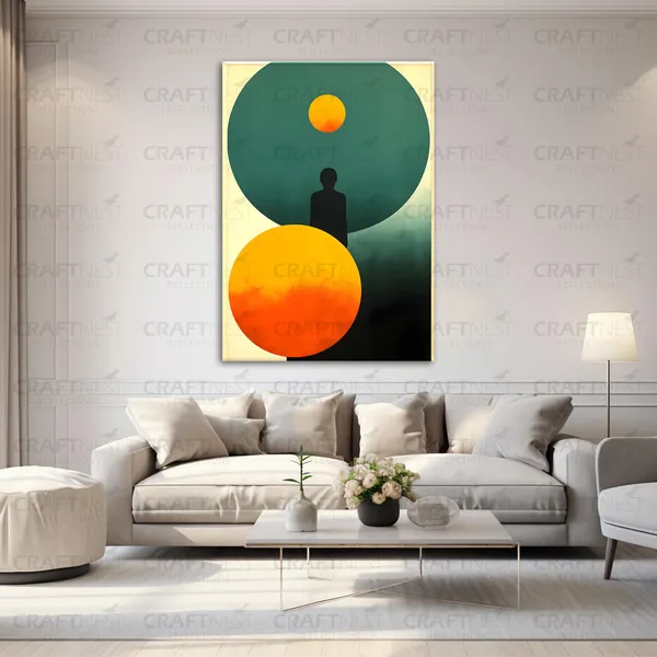 Craftnest_Reflection_Modern_Art_Wall_Hanging_Frame_Painting_For_Living_Room_Large_Size_With_Frames_For_Home_Office_Engineered_Wood_Base_Canvas_Print_Wall_Decor_Bedroom_Gift