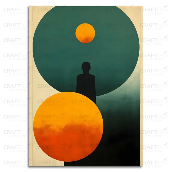 Craftnest_Reflections_Modern_Art_Wall_Hanging_Frame_-_30X20_Cm_Painting_For_Living_Room_Large_Size_With_Frames_For_Home,_Office_|_Engineered_Wood_Base_Canvas_Print_Wall_Decor_A4_Size_|_Bedroom,_Gift