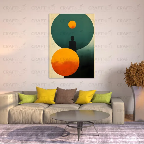 Craftnest_Reflection_Modern_Art_Wall_Hanging_Frame_Painting_For_Living_Room_Large_Size_With_Frames_For_Home_Office_Engineered_Wood_Base_Canvas_Print_Wall_Decor_Bedroom_Gift
