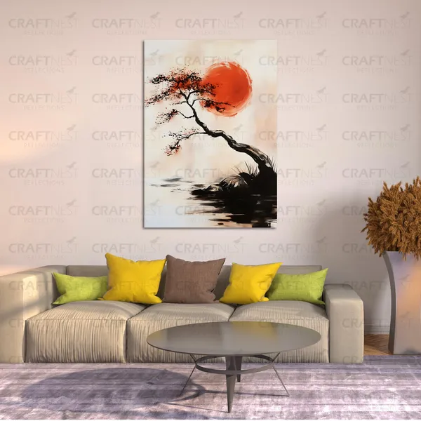 Craftnest_Reflection_Modern_Art_Wall_Hanging_Frame_Painting_For_Living_Room_Large_Size_With_Frames_For_Home_Office_Engineered_Wood_Base_Canvas_Print_Wall_Decor_Bedroom_Gift
