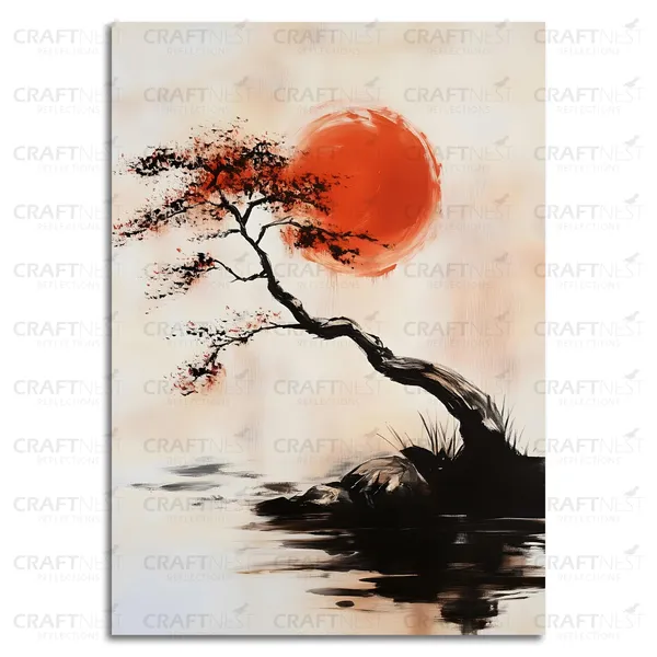 Craftnest_Reflection_Modern_Art_Wall_Hanging_Frame_Painting_For_Living_Room_Large_Size_With_Frames_For_Home_Office_Engineered_Wood_Base_Canvas_Print_Wall_Decor_Bedroom_Gift