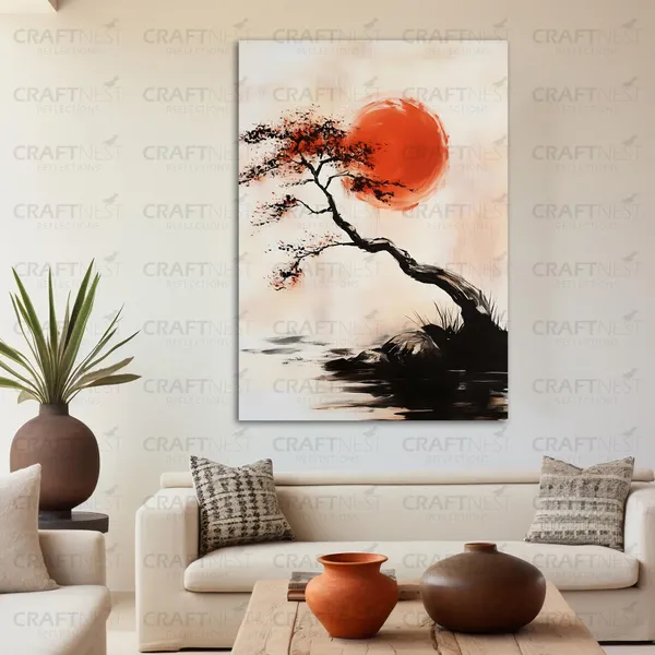 Craftnest_Reflection_Modern_Art_Wall_Hanging_Frame_Painting_For_Living_Room_Large_Size_With_Frames_For_Home_Office_Engineered_Wood_Base_Canvas_Print_Wall_Decor_Bedroom_Gift