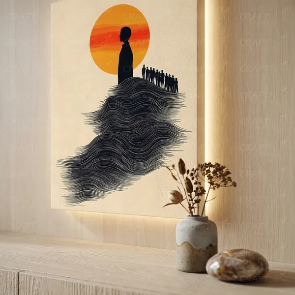 Craftnest_Reflection_Modern_Art_Wall_Hanging_Frame_Painting_For_Living_Room_Large_Size_With_Frames_For_Home_Office_Engineered_Wood_Base_Canvas_Print_Wall_Decor_Bedroom_Gift