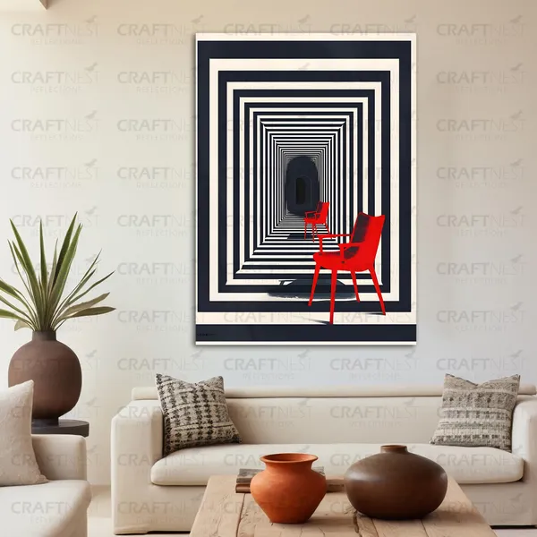 Craftnest_Reflection_Modern_Art_Wall_Hanging_Frame_Painting_For_Living_Room_Large_Size_With_Frames_For_Home_Office_Engineered_Wood_Base_Canvas_Print_Wall_Decor_Bedroom_Gift