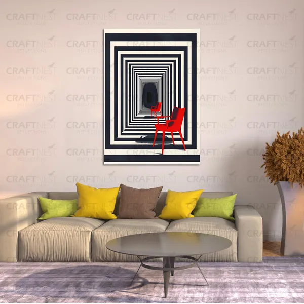 Craftnest_Reflection_Modern_Art_Wall_Hanging_Frame_Painting_For_Living_Room_Large_Size_With_Frames_For_Home_Office_Engineered_Wood_Base_Canvas_Print_Wall_Decor_Bedroom_Gift